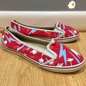 Vans Limited Edition Tropical Slip On Flats